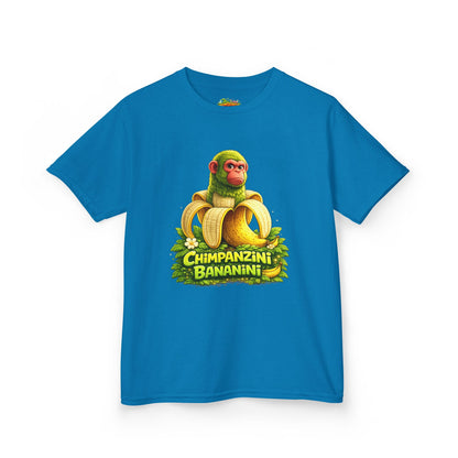 Kids Tee — "Chimpanzini Bananini" Cute Cartoon Monkey Banana Shirt