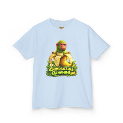 Kids Tee — "Chimpanzini Bananini" Cute Cartoon Monkey Banana Shirt