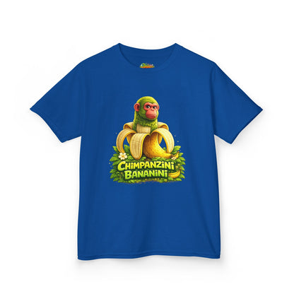 Kids Tee — "Chimpanzini Bananini" Cute Cartoon Monkey Banana Shirt