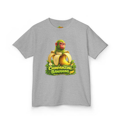 Kids Tee — "Chimpanzini Bananini" Cute Cartoon Monkey Banana Shirt