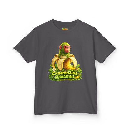 Kids Tee — "Chimpanzini Bananini" Cute Cartoon Monkey Banana Shirt
