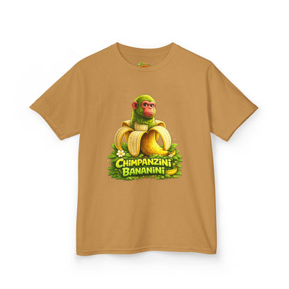 Kids Tee — "Chimpanzini Bananini" Cute Cartoon Monkey Banana Shirt