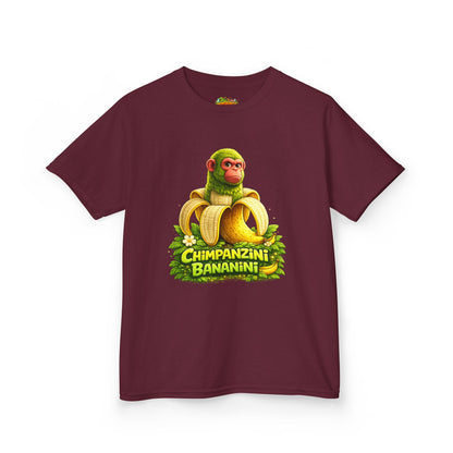 Kids Tee — "Chimpanzini Bananini" Cute Cartoon Monkey Banana Shirt
