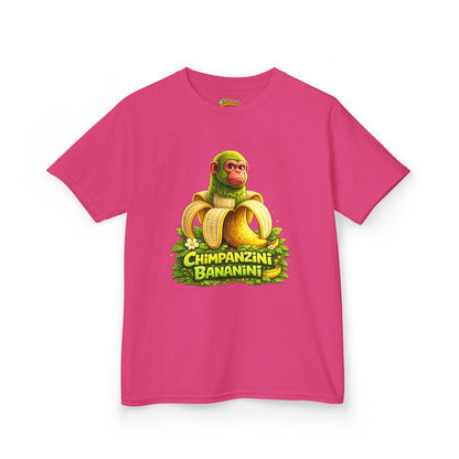 Kids Tee — "Chimpanzini Bananini" Cute Cartoon Monkey Banana Shirt