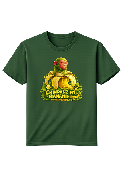 Kids Tee — "Chimpanzini Bananini" Cute Cartoon Monkey Banana Shirt