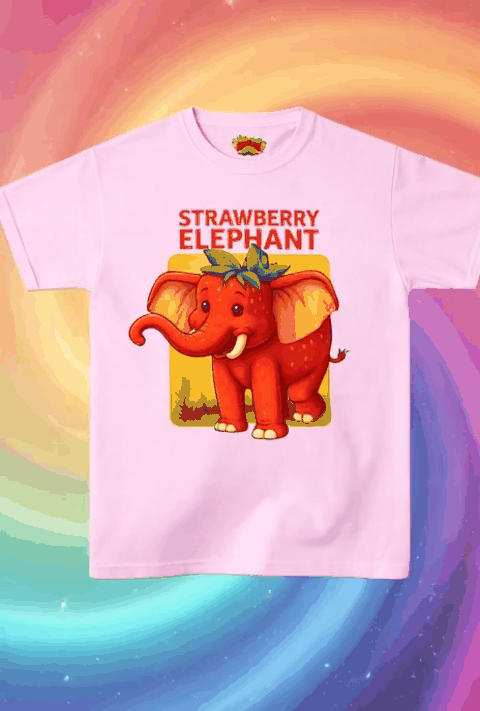 Strawberry Elephant Kids Heavy Cotton™ Tee